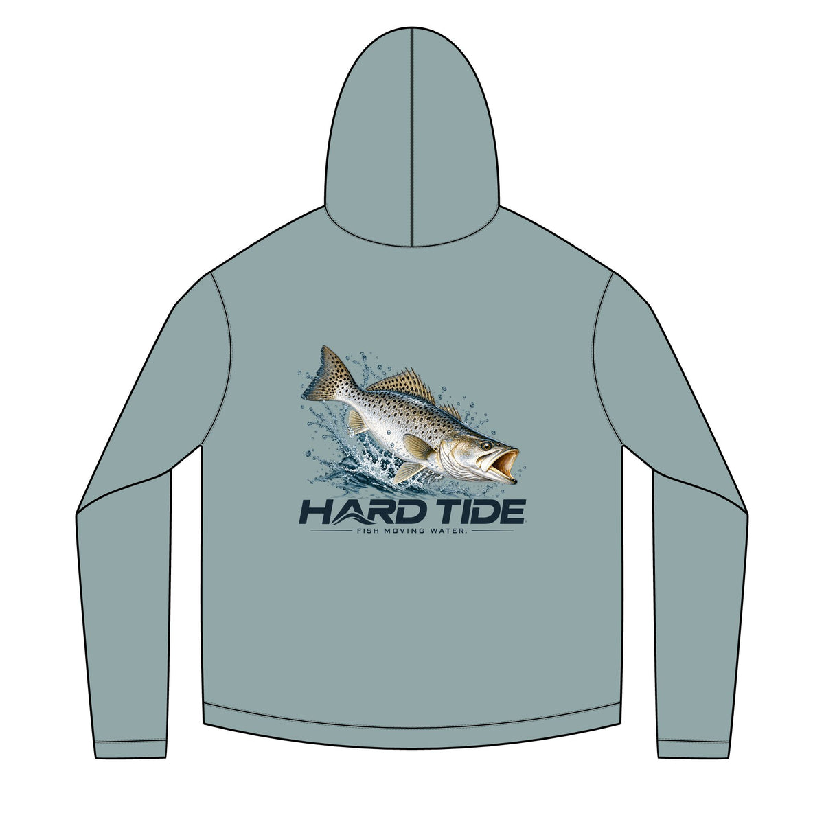 Hard Tide Speckled Trout Solar Hoodie