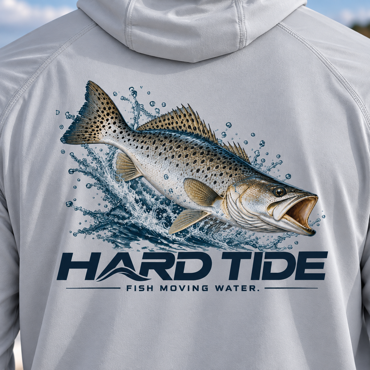 Hard Tide Speckled Trout Solar Hoodie