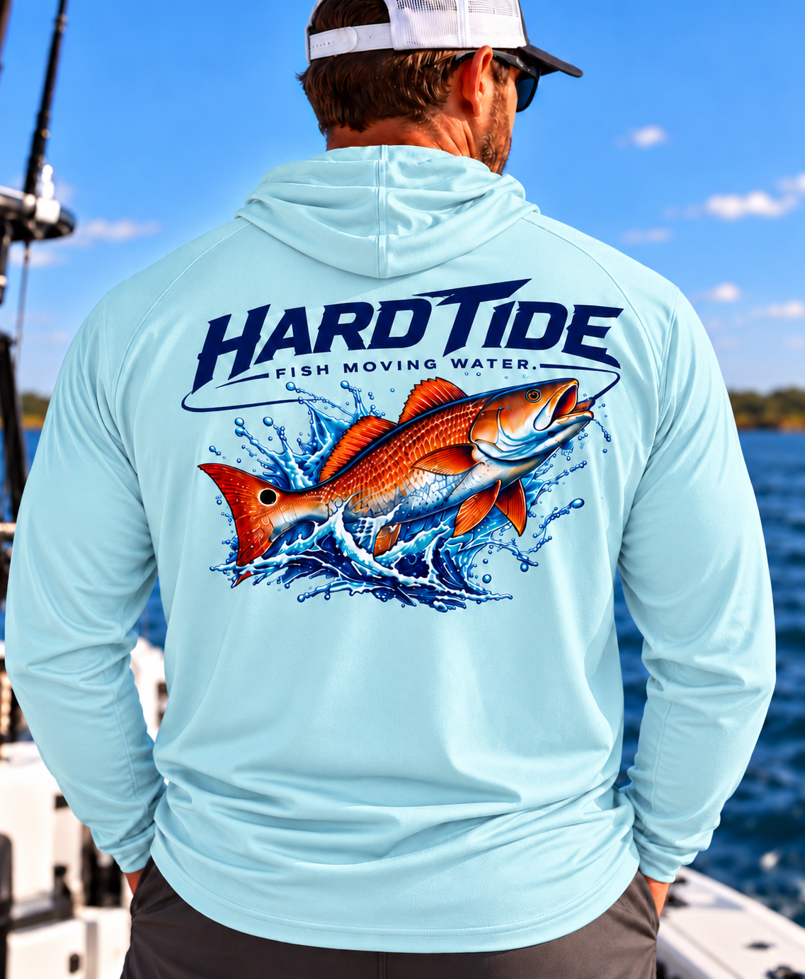 Hard Tide Redfish Solar Hoodie