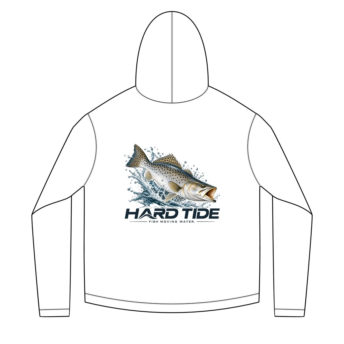 Hard Tide Speckled Trout Solar Hoodie