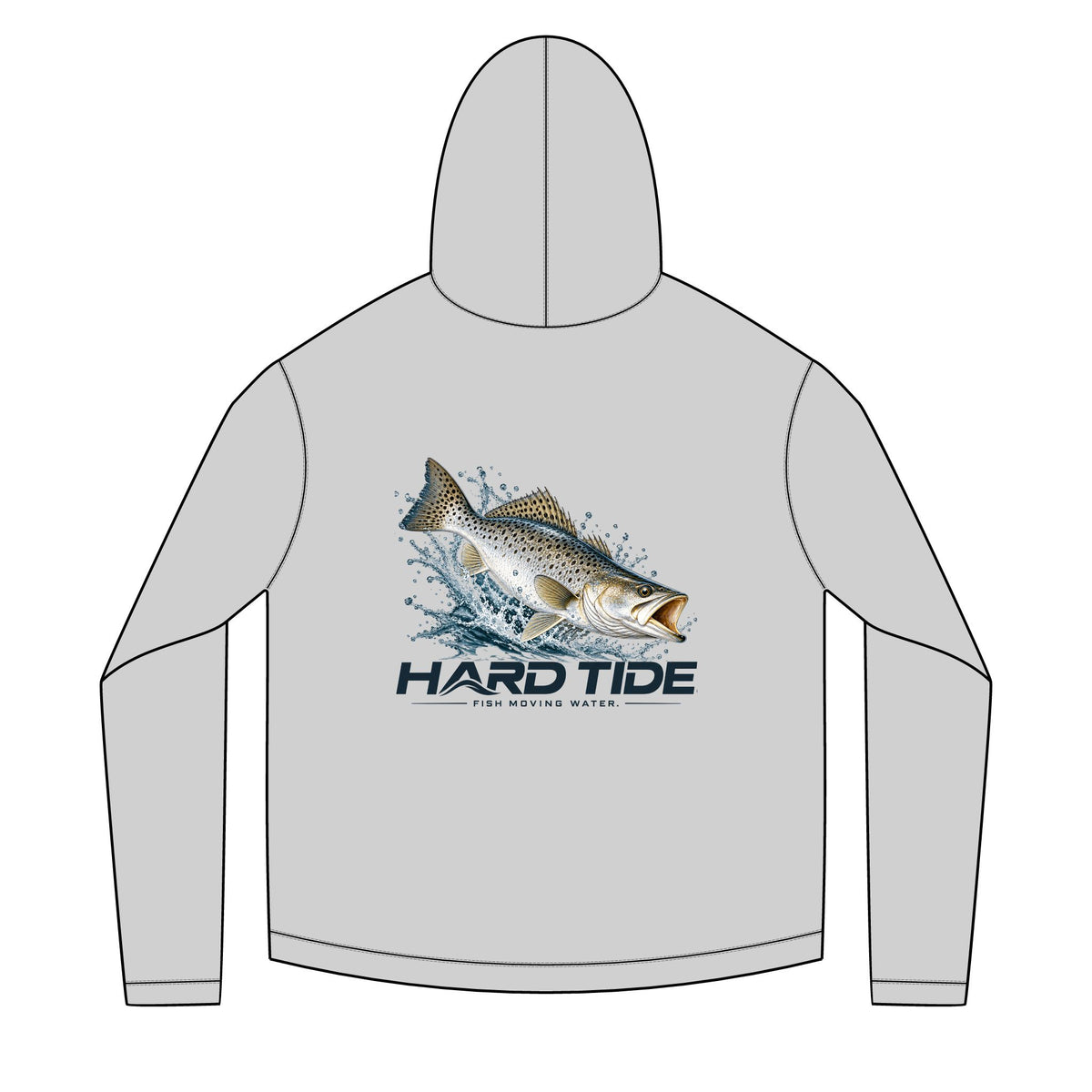 Hard Tide Speckled Trout Solar Hoodie