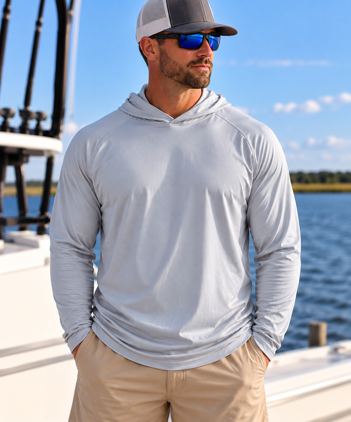 Hard Tide Speckled Trout Solar Hoodie