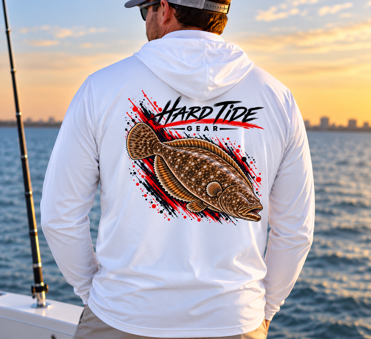 Hard Tide Flounder Solar Hoodie
