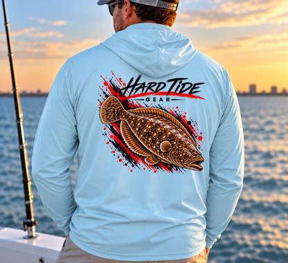 Hard Tide Flounder Solar Hoodie