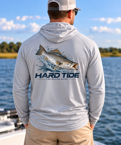 Hard Tide Speckled Trout Solar Hoodie