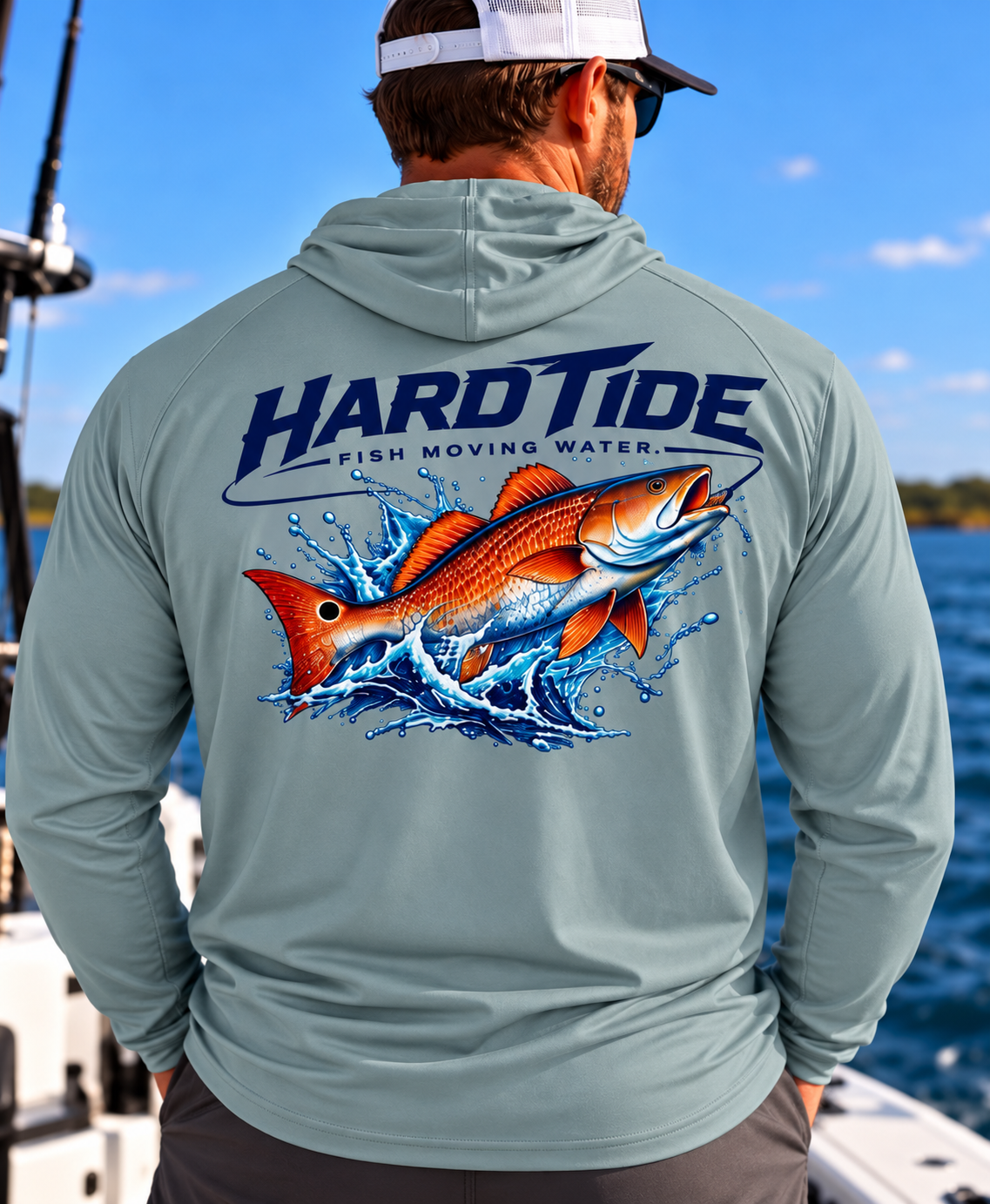 Hard Tide Redfish Solar Hoodie