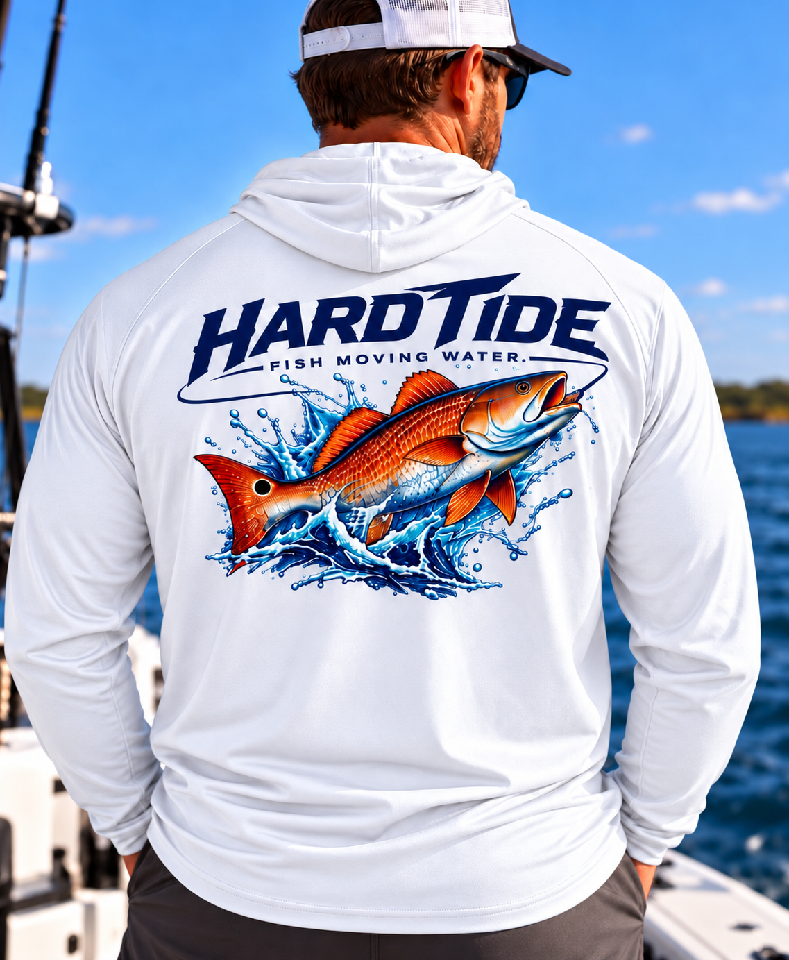 Hard Tide Redfish Solar Hoodie
